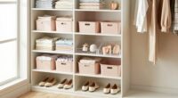 simple sustainable closet organization