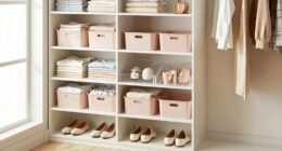 simple sustainable closet organization