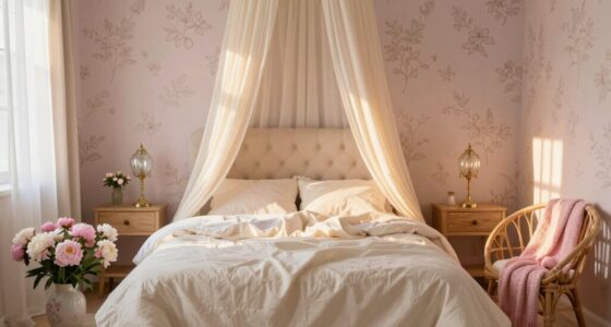 soft feminine bedroom aesthetics