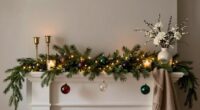 sophisticated holiday mantel decor
