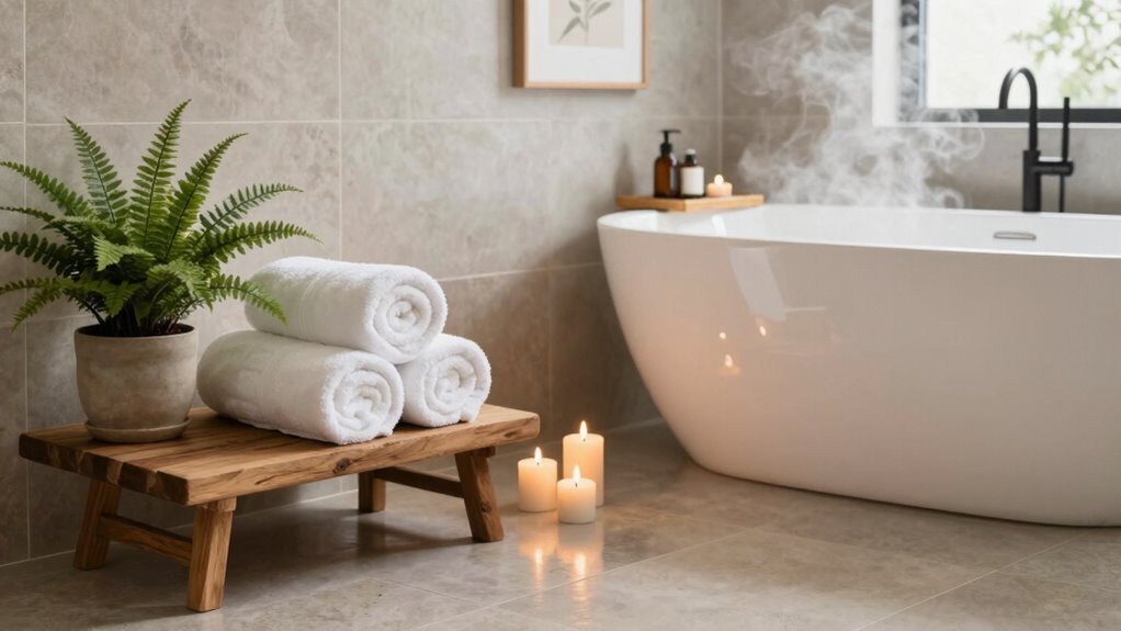 spa inspired bathroom essentials