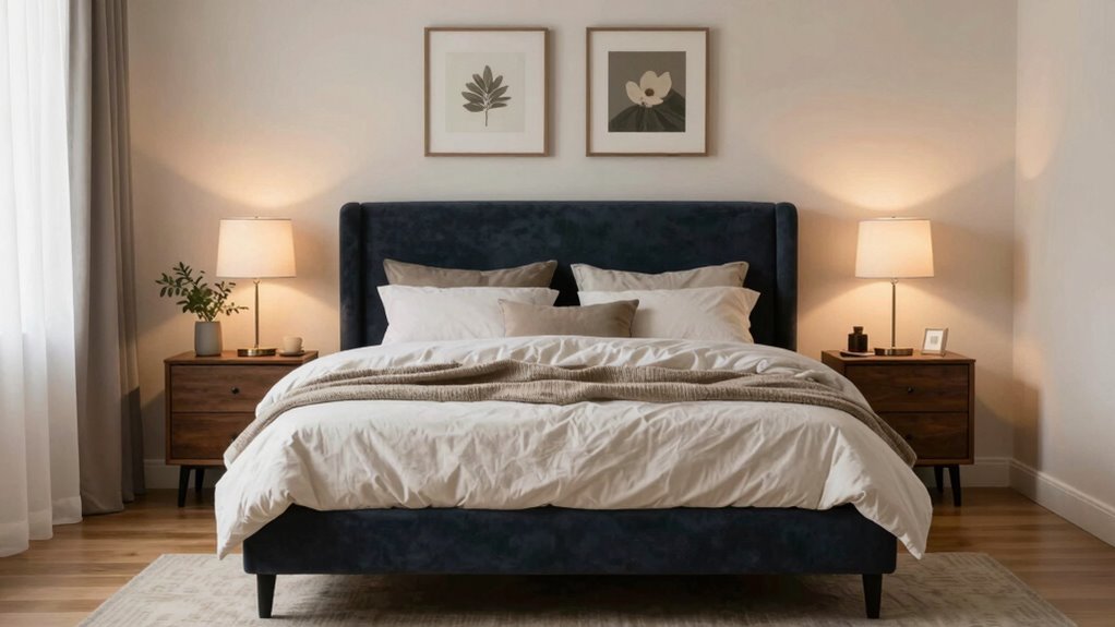 stable and balanced bedroom arrangement