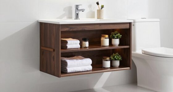 stylish bathroom organization solution