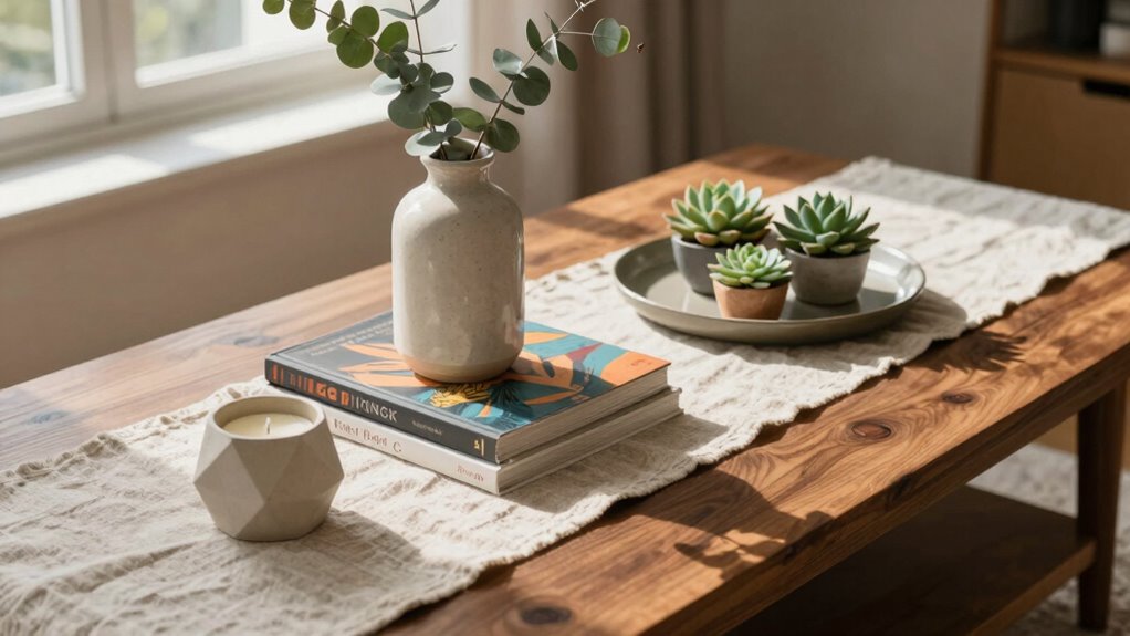 stylish coffee table arrangement