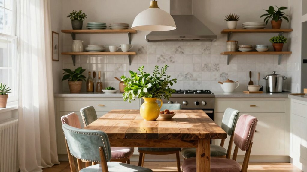 stylish eat in kitchen decor