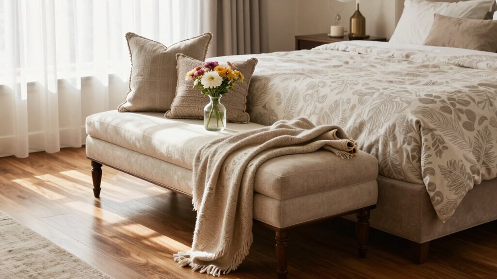 stylish functional bedroom benches