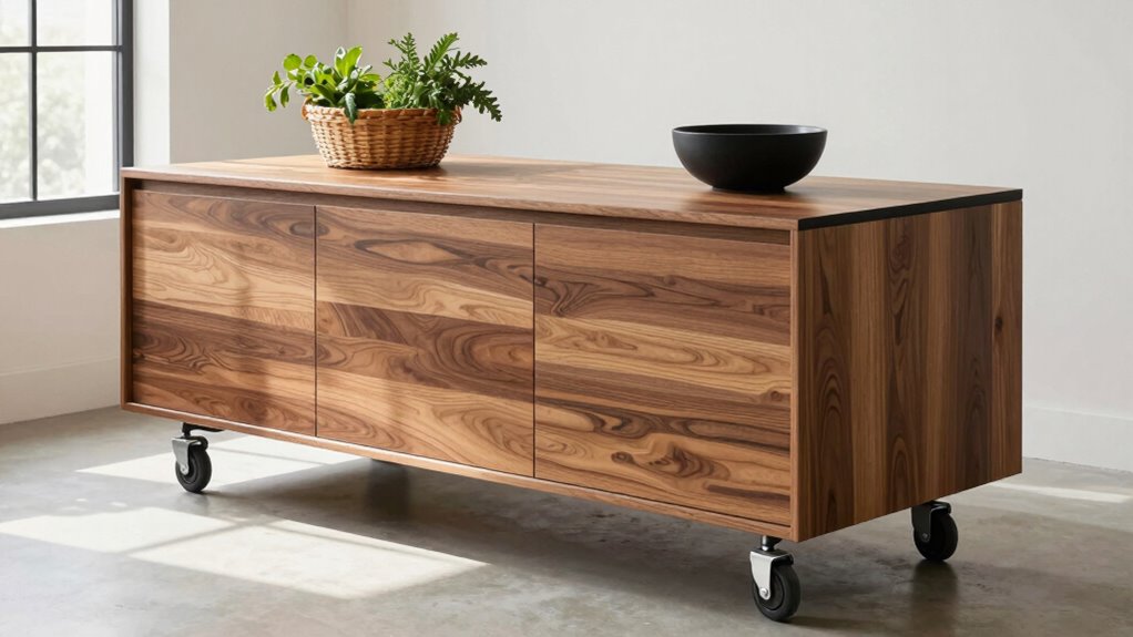 stylish rolling kitchen island