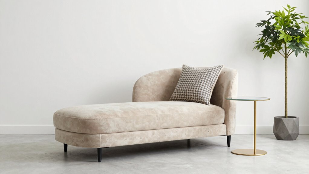 stylish space saving chaise placement