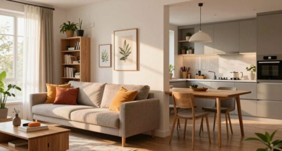 stylish studio space separation