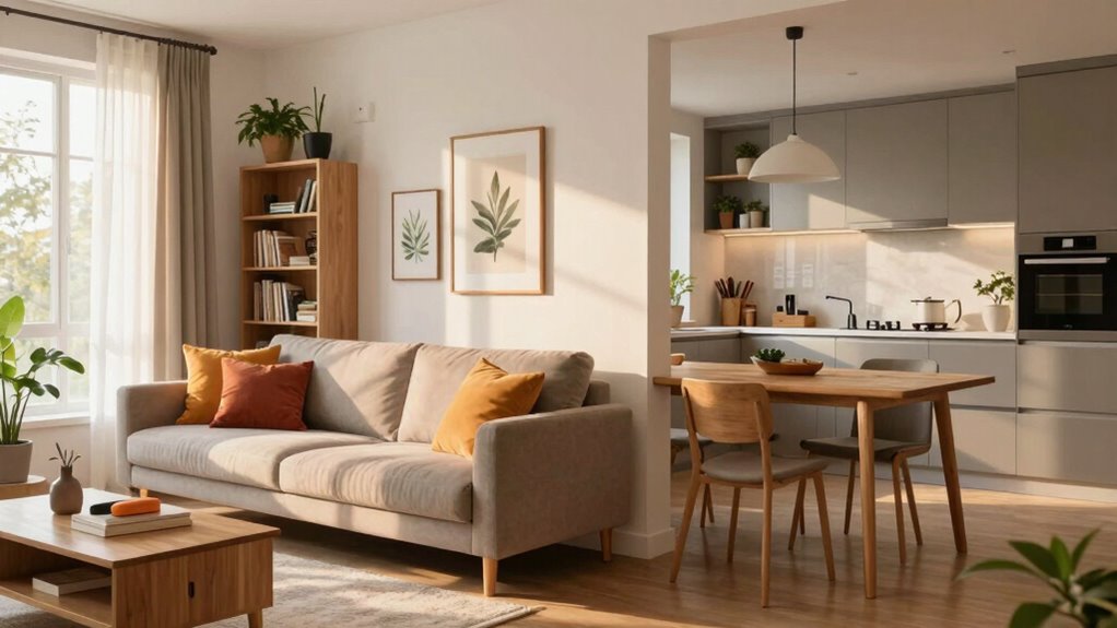 stylish studio space separation