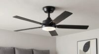 stylish unobtrusive ceiling fans