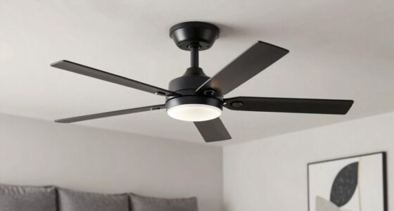 stylish unobtrusive ceiling fans