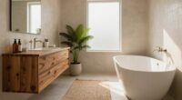 textured tones for bathrooms