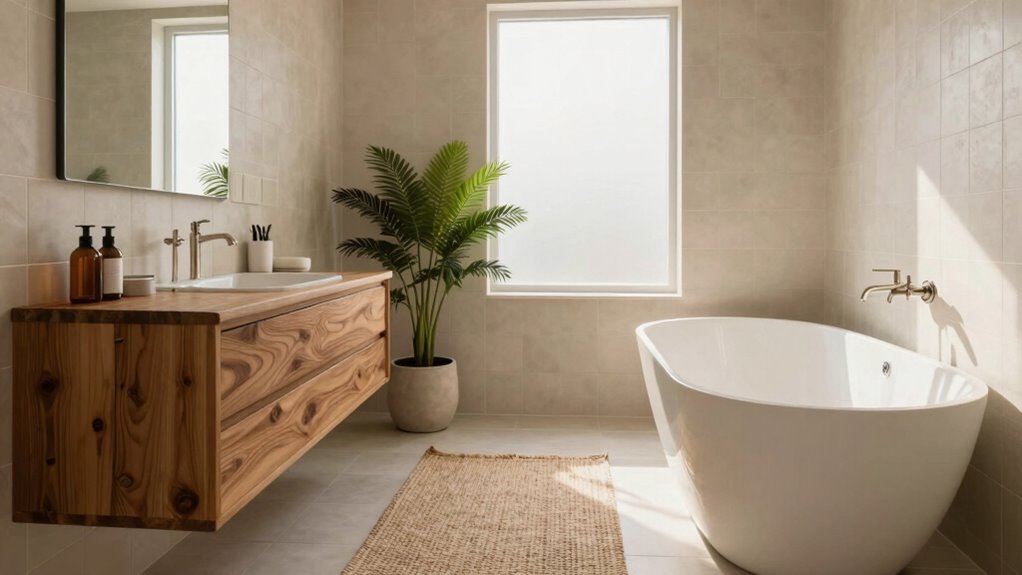 textured tones for bathrooms