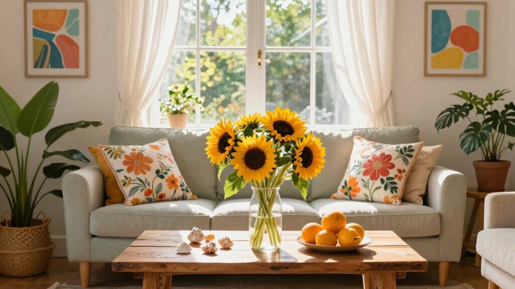 vibrant summer home accents