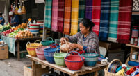 Bustling Street Culture Marketplaces