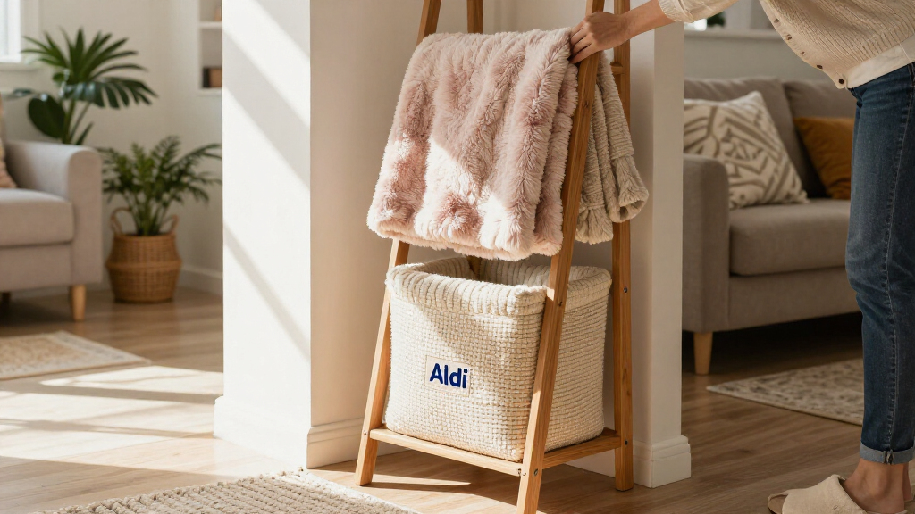 Aldi's Best-Selling Blanket Storage Ladder Is Finally Back