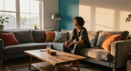 A Dark And Dated Living Room Gets A Dramatic Designer Makeover