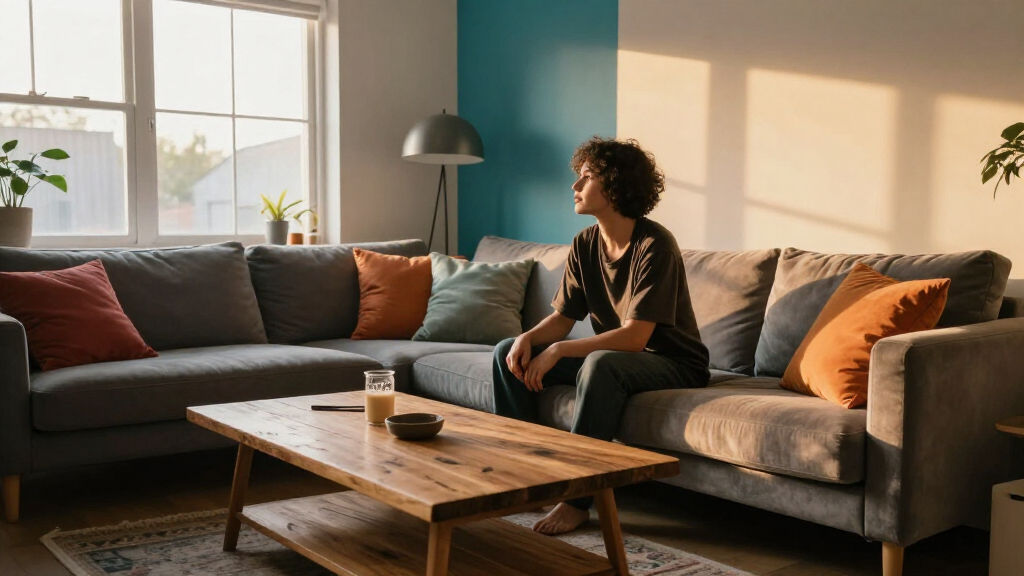 A Dark And Dated Living Room Gets A Dramatic Designer Makeover