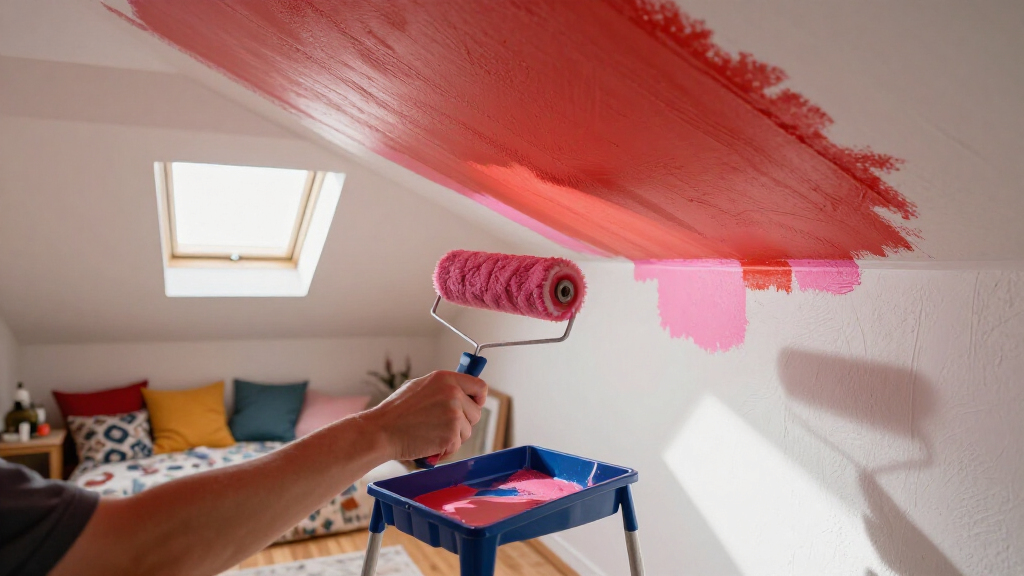 A Plain Attic Bedroom Is Now A “Little Jewel Box” After A Colorful Redo