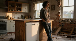 A Victorian Home's Entire Kitchen Was Demolished — Except For The Dishwasher