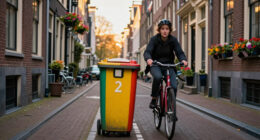 Amsterdam Plaatst Prullenbak Midden Op Fietspad: 'Een Giller' - NOS