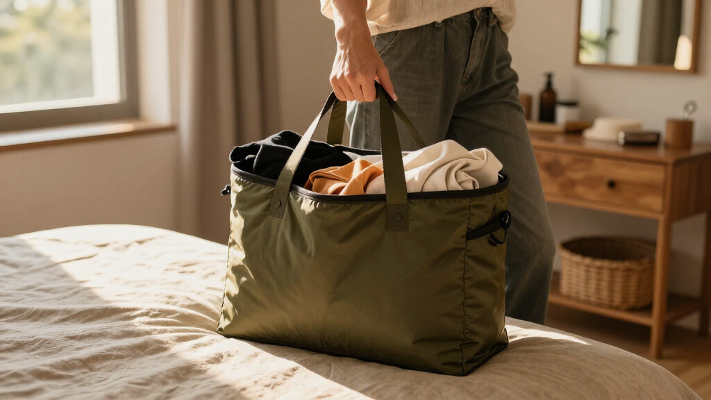 This Quince Expandable Tote Holds Everything My Suitcase Can’t On Flights