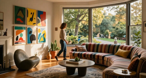 A Hockney Collage Inspired This Art-Filled Central Park Home, Where A Serpentine Sofa Bows To The View
