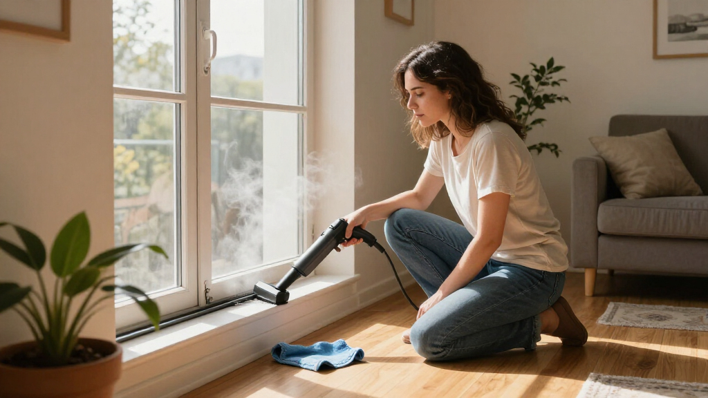 I Never Cleaned My Window Tracks — Then This Tiny Steam Cleaner Made It Easy