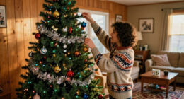 This Lowe's Fake Christmas Tree Makes Any Home Look Like It Belongs In The ’90S